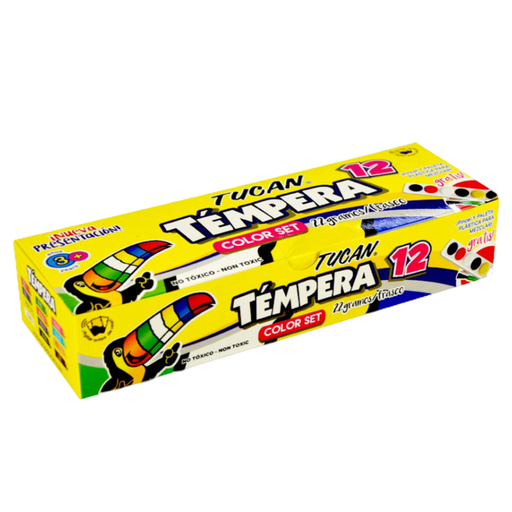 TEMPERA 12 COLORES TUCAN, JUNIOR 22 GRS (copia)